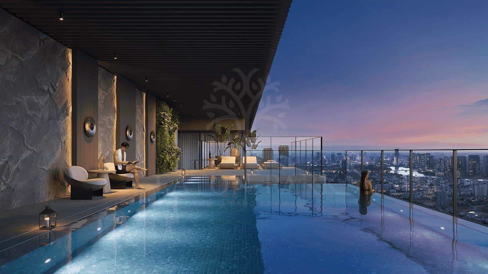 Mặt bằng căn Penthouse (căn điển hình) hình 4 Eaton Park